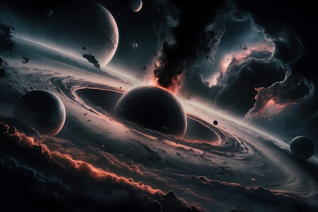 AI Generated Gorgeous Space Image