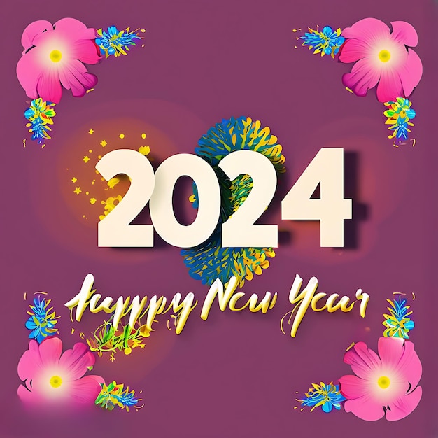 Ai generated happy new year 2024