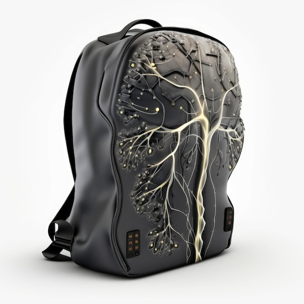 Ai generated illustration of artificial intelligent in a form of backpack