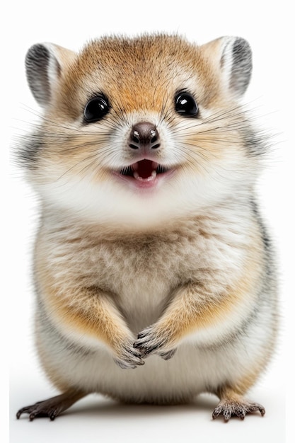 AI generated illustration of happy smiling hamster