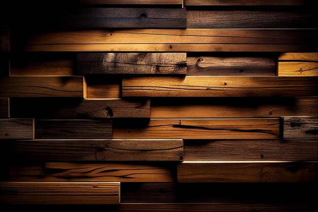 AI generated illustration of wood plank background