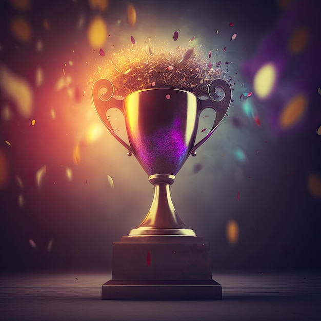 Ai generated image of authentic trophy