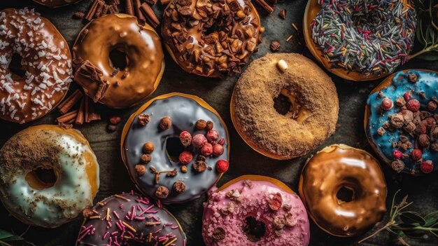 AI Generated Image of Donuts with Sale Offer