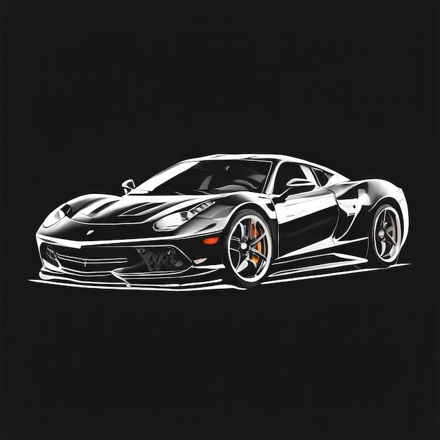 Photo an ai generated image hyper sports car