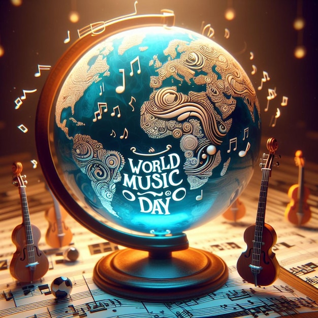 AI generated photo to depict International Music Day or World Music Day