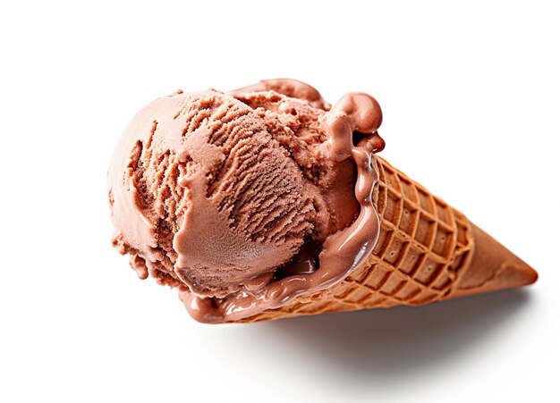 AI generative Chocolate ice cream cone