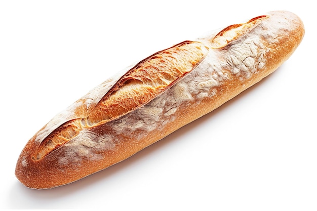 Ai generative French baguette on white