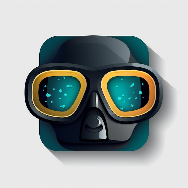 AI Generative Icons of An Iconic Scuba Diving Scene