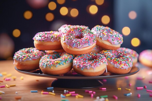 AI generative Tasty donuts National donuts day