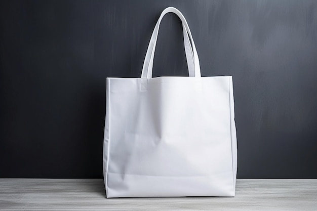 Ai generative White Tote cotton bag