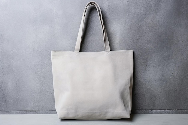 Ai generative White Tote cotton bag