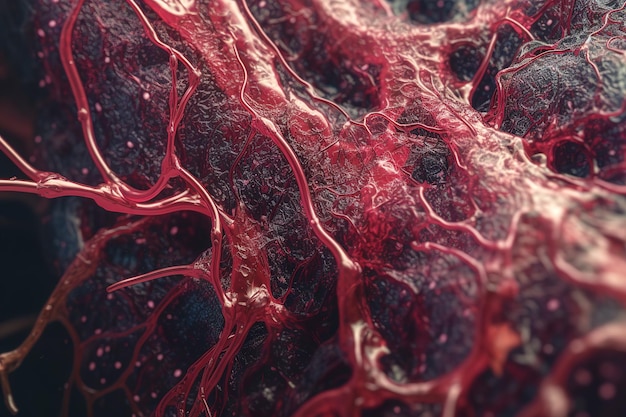 AI human blood vessel intestinal wall