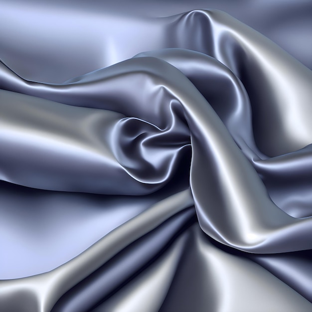 AI image of variety abstract colored flowing waving textile of silk satin background and texture