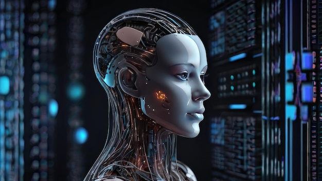 AI Learning and Artificial Intelligence Concept Business modern technology internet and networking