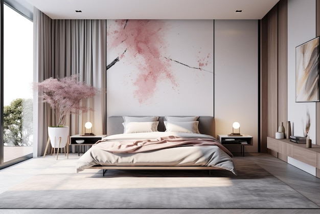 AI Modern Beautiful Master Bedroom Design