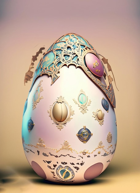 AI photo easter decorative egg