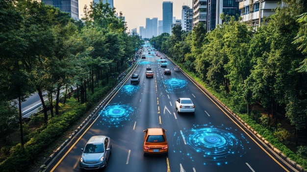 AIdriven smart highways with adaptive lane management Roads where AI systems control lane flow adjust speed limits and minimize traffic congestion