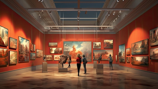 AIenhanced art galleries curating immersive and dynamic exhibitions