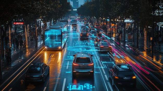 AIEnhanced Urban Transport Solutions Transport systems managed and optimized by AI for efficiency