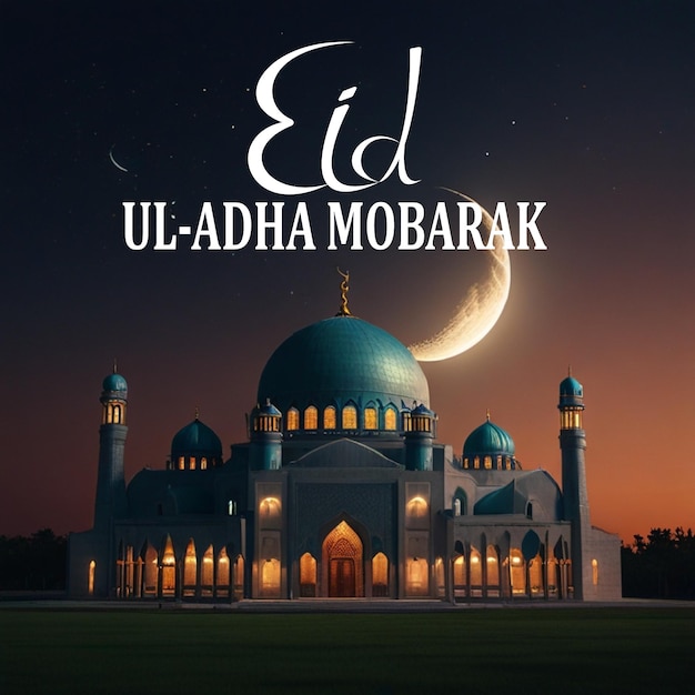 AIGENERATE EID ULADHA MOBARAK CARD DESIGN