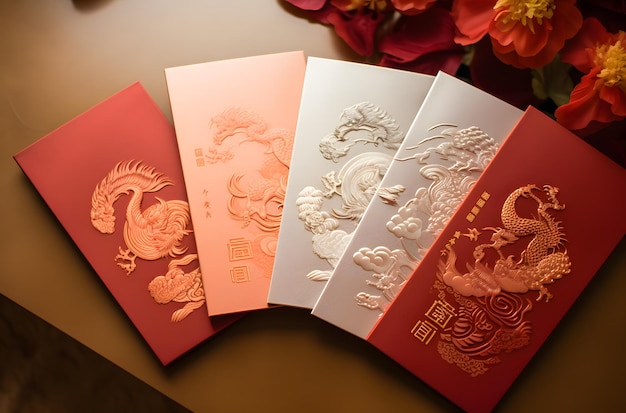 AIGenerated Chinese New Year Red Envelopes