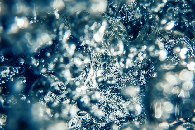 Air bubbles, underwater bubbles Abstract underwater background.