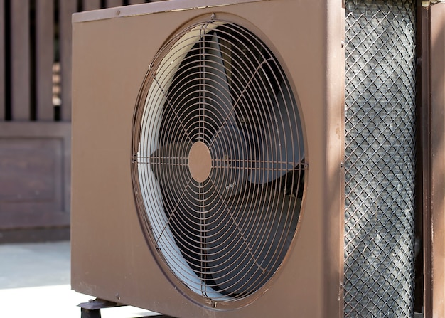 air condition outdoor unit compressor install outside the building