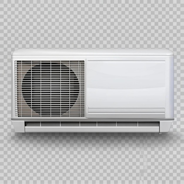 Photo air conditioner on transparent background