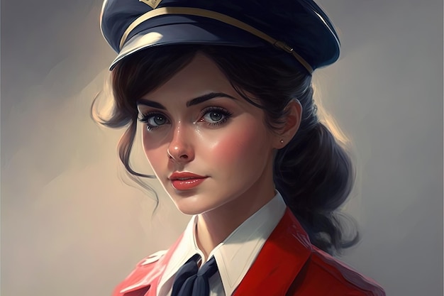 Air hostess cute