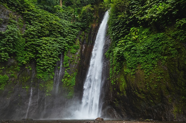 Air Terjun Munduk waterfall. Bali island, Indonesia.