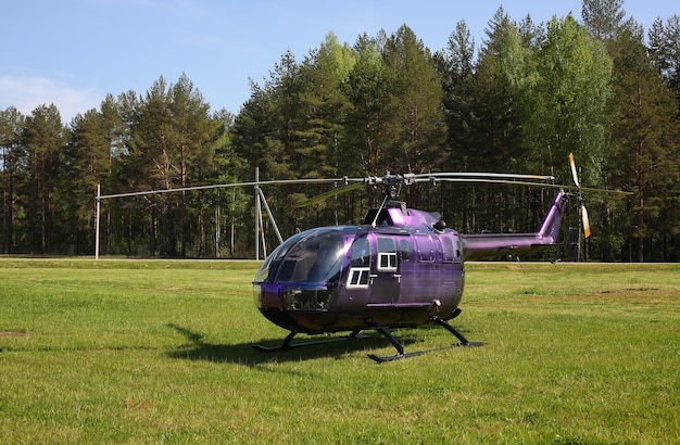 Aircraft Violet helicopter