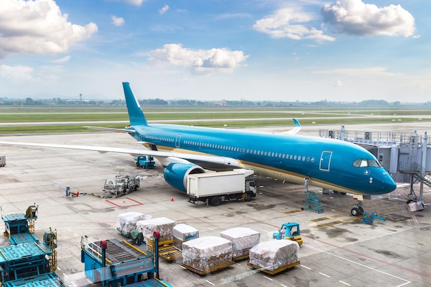 Airplane at Hong Kong International Airport