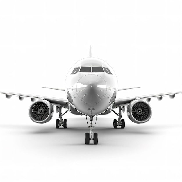 Airplane isolated on white background