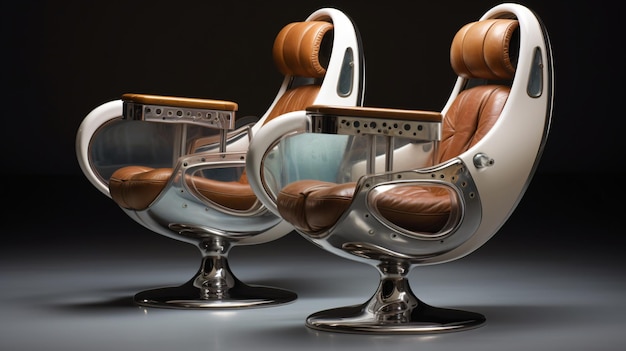 Airplane salon chairs