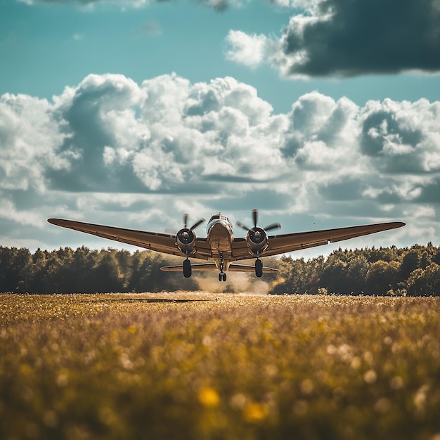 Photo airplanes in flight captured midair