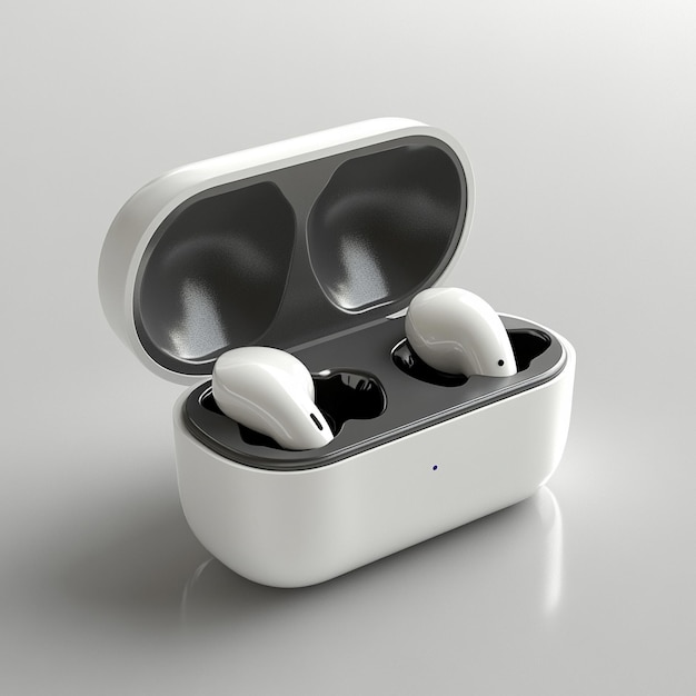 Photo airpods pro case with solid background