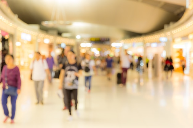 Airport boarding area Blurred background