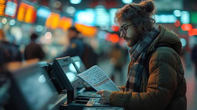 airport document and boarding ticket verification service departure gate into the airplane