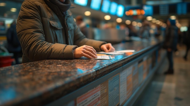 airport document and boarding ticket verification service departure gate into the airplane