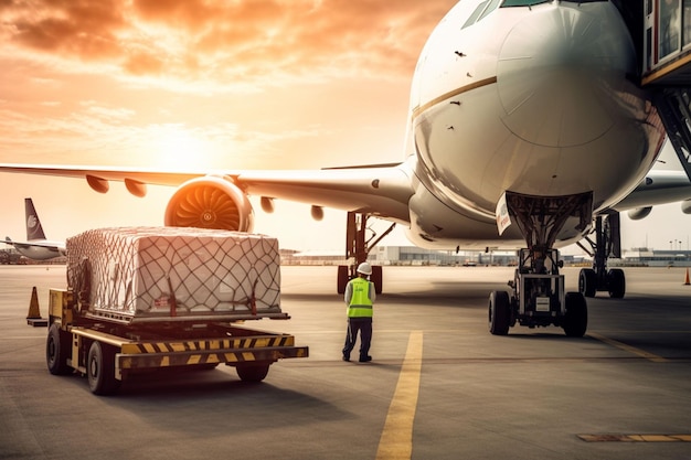 Airport Staff working in Logistics