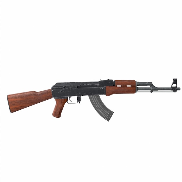 Ak 47 rifle 3d modelling