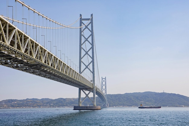 Akashi Kaikyo Bridge, Kobe, Japan.