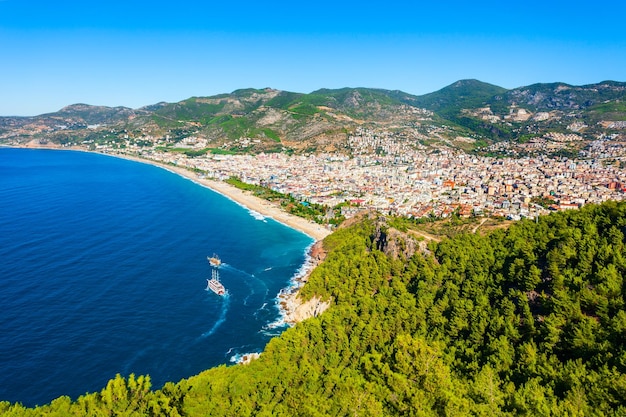 Alanya aerial panoramic view Turkey