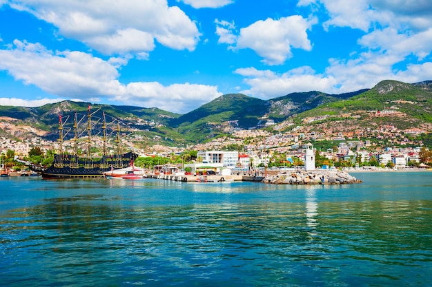 Alanya aerial panoramic view Turkey