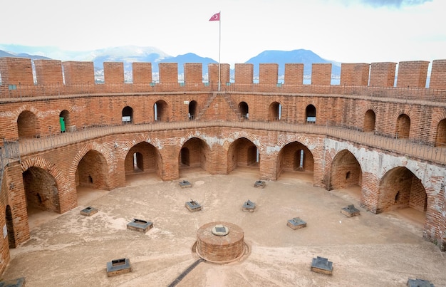 Alanya Red Tower in Alanya Town Antalya Turkey