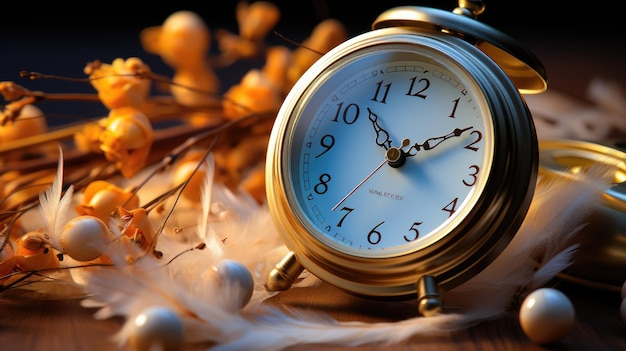 Alarm Clock HD 8K wallpaper background Stock Photographic Image