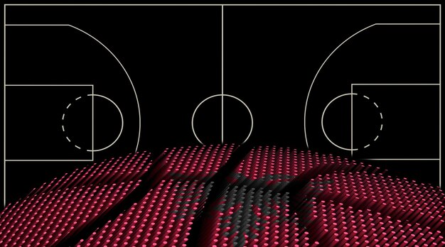 Albania Basketball court background Basketball Ball