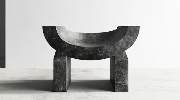 The Alchemy stool features modern design merging artistry with minimalistic functionality