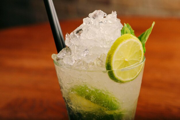 Alcohol cocktail drink on the table in restaurant