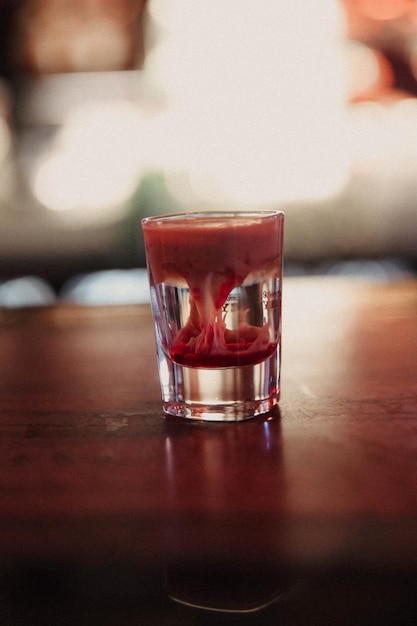 Alcohol cocktail drink on the table in restaurant